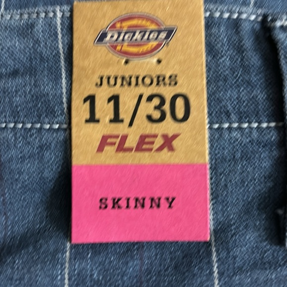 Dickies Women's Pinstripe-Denim Skinny - Picture 4 of 7